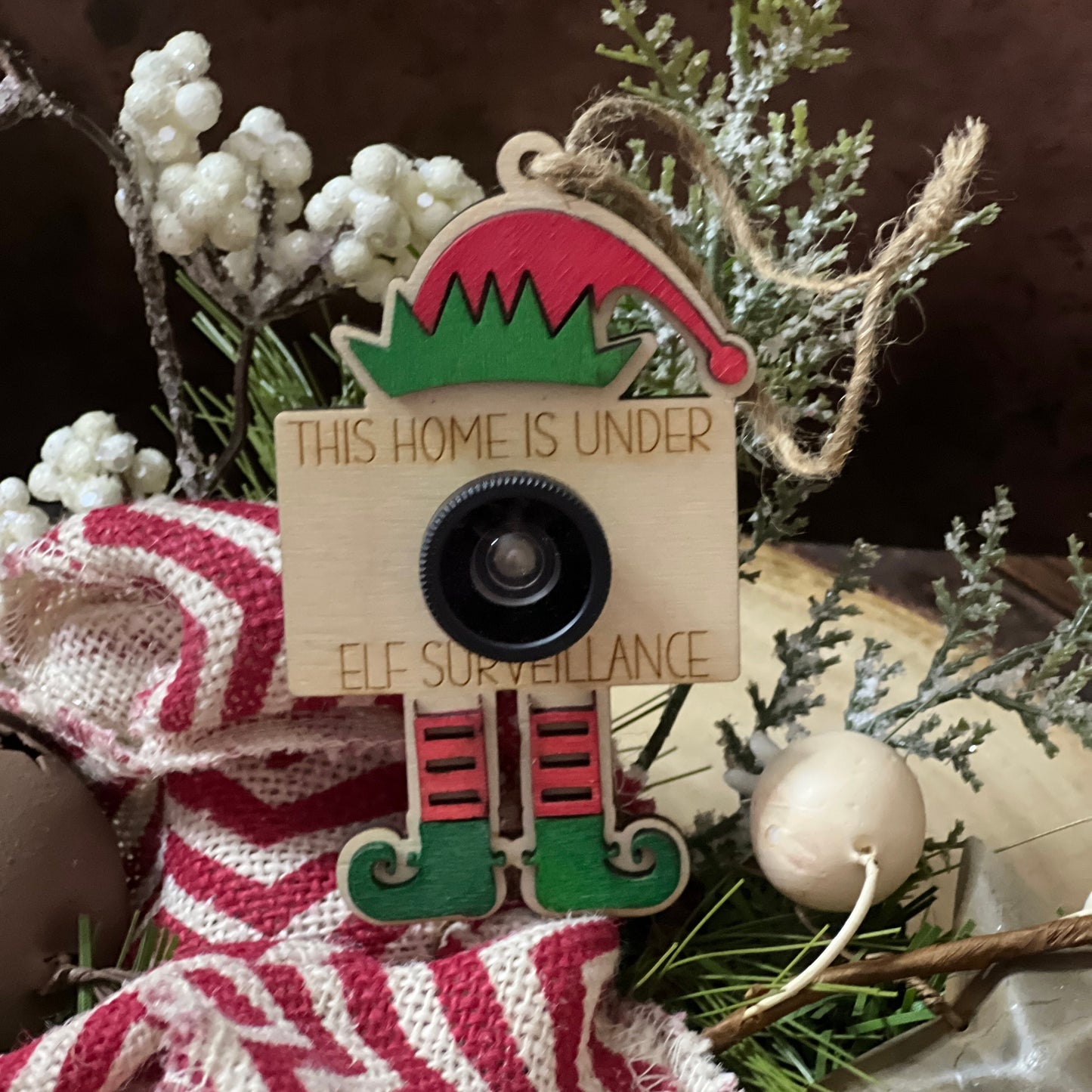 Elf Surveillance Ornament